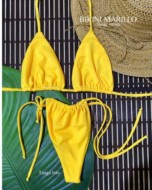 AMARILLO BIKINI TANGA ZURCIDA AMARILLO