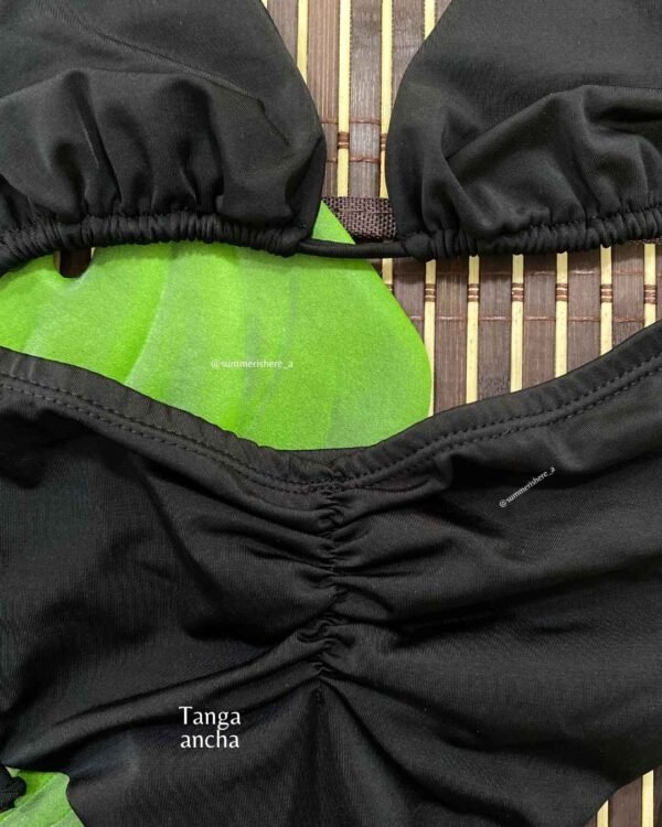 13 VESTIDOS TANGA ANCHA NEGRO