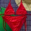 VESTIDOS TANGA ANCHA ROJO