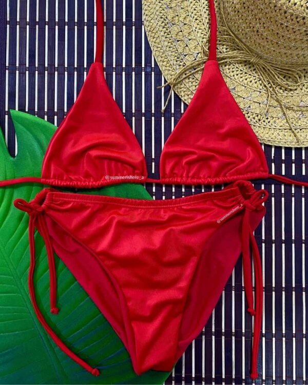 3 VESTIDOS TANGA ANCHA ROJO
